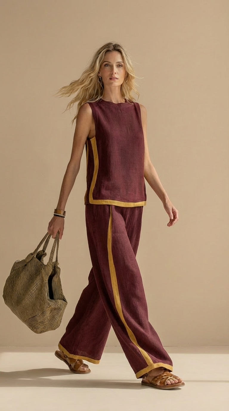 Paula™ – Completo Lino e Cotone