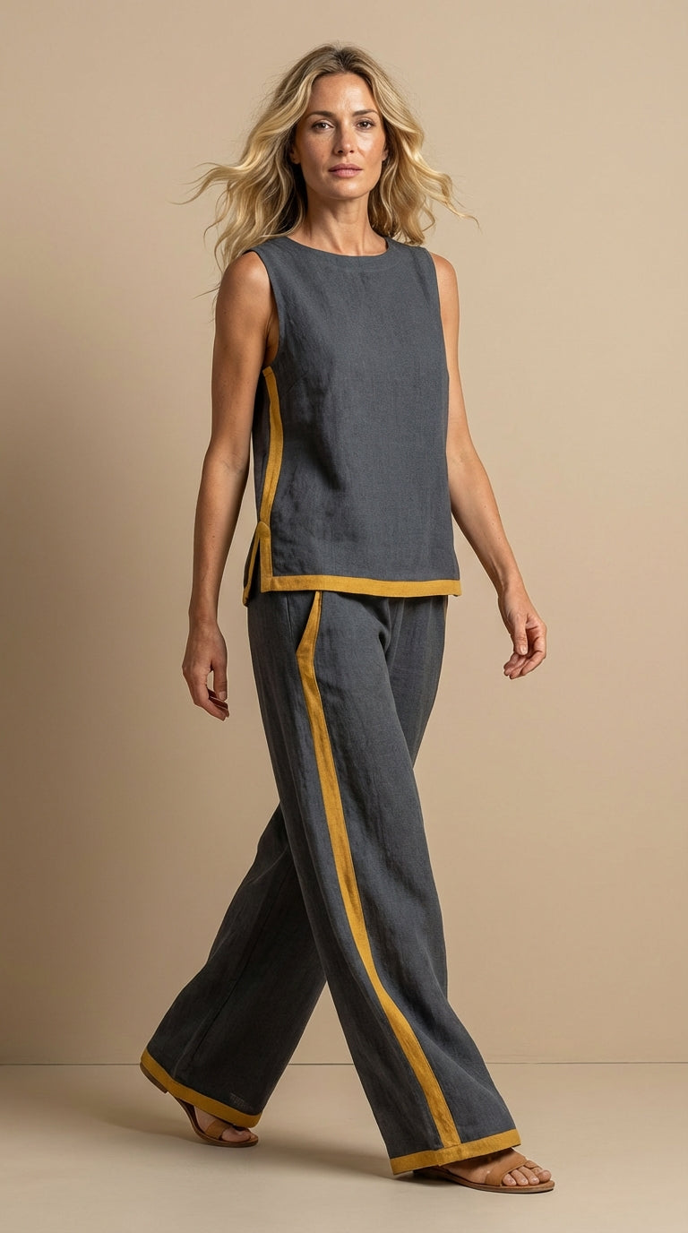 Paula™ – Completo Lino e Cotone